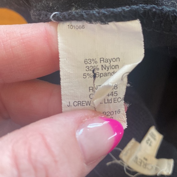 J. Crew Black Stretch Pants 12 GUC Skinny - Picture 6 of 7